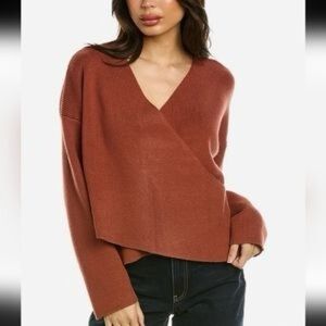 Modern Citizen Rust V-Neck Sweater